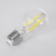 99091 Λάμπα LED Long Filament E27 A60 Γλόμπος 4W 840lm 360° AC 220-240V IP20 Φ6 x Υ11cm Φυσικό Λευκό 4000K με Διάφανο Γυαλί - Pro Series 210lm/W - A Ενεργειακή Κλάση - 3 Χρόνια Εγγύηση