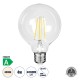 99092 Λάμπα LED Long Filament E27 G95 Γλόμπος 4W 840lm 360° AC 220-240V IP20 Φ9.5 x Υ13.8cm Φυσικό Λευκό 4000K με Διάφανο Γυαλί - Pro Series 210lm/W - A Ενεργειακή Κλάση - 3 Χρόνια Εγγύηση