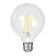 99092 Λάμπα LED Long Filament E27 G95 Γλόμπος 4W 840lm 360° AC 220-240V IP20 Φ9.5 x Υ13.8cm Φυσικό Λευκό 4000K με Διάφανο Γυαλί - Pro Series 210lm/W - A Ενεργειακή Κλάση - 3 Χρόνια Εγγύηση