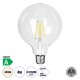 99093 Λάμπα LED Long Filament E27 G125 Γλόμπος 4W 840lm 360° AC 220-240V IP20 Φ12.5 x Υ13.8cm Φυσικό Λευκό 4000K με Διάφανο Γυαλί - Pro Series 210lm/W - A Ενεργειακή Κλάση - 3 Χρόνια Εγγύηση