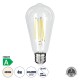 99094 Λάμπα LED Long Filament E27 ST64 Αχλάδι 4W 840lm 360° AC 220-240V IP20 Φ6.4 x Υ14.5cm Φυσικό Λευκό 4000K με Διάφανο Γυαλί - Pro Series 210lm/W - A Ενεργειακή Κλάση - 3 Χρόνια Εγγύηση