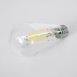 PEAR 99094 Λάμπα E27 ST64 LED 4W 840lm 360° AC 220-240V IP20 Φυσικό Λευκό 4500K - Long Filament Chip - Διάφανο - Μ6.4 x Π6.4 x Υ14.5cm - 3 Χρόνια Εγγύηση