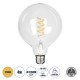 99137 Λάμπα LED  Soft S Spiral Filament E27 G125 Γλόμπος 4W 300lm 360° AC 220-240V IP20 Φ12.5 x Υ18cm Θερμό Λευκό 2700K με Διάφανο Γυαλί Dimmable - 3 Χρόνια Εγγύηση