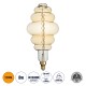 99172 Λάμπα LED Soft S Spiral Filament E27 BH200 GRAPES Γλόμπος 8W 560lm 360° AC 220-240V IP20 Φ20 x Υ41cm Ultra Θερμό Λευκό 2200K με Μελί Γυαλί - Dimmable - 3 Χρόνια Εγγύηση