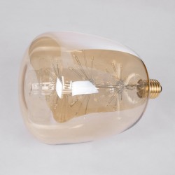 BARREL 99209 Λάμπα E27 G145 LED 1.6W 140lm 360° AC 220-240V IP20 Ultra Θερμό Λευκό 2200K - Diode HP Filament Chip - Μελί - Μ14.5 x Π14.5 x Υ19cm - 3 Χρόνια Εγγύηση