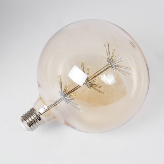 99210 Λάμπα LED MTX Diode HP E27 BLL150 MTX BALLOON Γλόμπος 1.6W 140lm 360° AC 220-240V IP20 Φ15 x Υ19.5cm Ultra Θερμό Λευκό 2200K με Μελί Γυαλί - 3 Χρόνια Εγγύηση