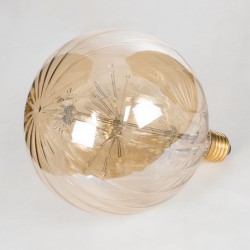 PUMPKIN 99211 Λάμπα E27 G150 LED 1.6W 140lm 360° AC 220-240V IP20 Ultra Θερμό Λευκό 2200K - Diode HP Filament Chip - Μελί - Μ15 x Π15 x Υ19cm - 3 Χρόνια Εγγύηση