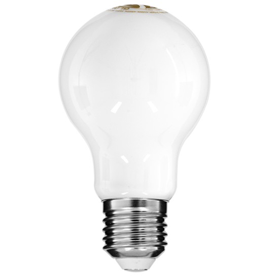 99242 Λάμπα E27 A60 Γλόμπος LED CCT FILAMENT 6W 560 lm 320° AC 85-265V με Λευκό Γαλακτερό Γυαλί 3 Step Switch CCT Change Θερμό Λευκό - Φυσικό Λευκό - Ψυχρό Λευκό