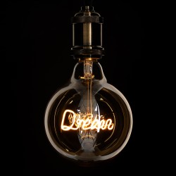 DREAM 99255 Λάμπα E27 G125 LED 2.4W 204lm 360° AC 220-240V IP20 Ultra Θερμό Λευκό 2200K Dimmable - Filament Chip - Μελί - Μ12.5 x Π12.5 x Υ18cm - 3 Χρόνια Εγγύηση