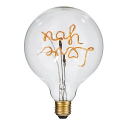 LOVE YOU 99261 Λάμπα E27 G125 LED 4W 340lm 360° AC 220-240V IP20 Ultra Θερμό Λευκό 2200K Dimmable - Filament Chip - Διάφανο - Μ12.5 x Π12.5 x Υ18cm - 3 Χρόνια Εγγύηση