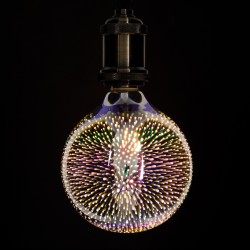 BUBBLE 99271 Λάμπα E27 G125 LED 3W 201lm 360° AC 220-240V IP20 Θερμό Λευκό 2700K Dimmable - Long Filament Chip - Galaxy Mirror Εφέ - Μ12.5 x Π12.5 x Υ18cm - 3 Χρόνια Εγγύηση