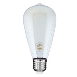 PEAR 99272 Λάμπα E27 ST64 LED 3W 201lm 360° AC 220-240V IP20 Θερμό Λευκό 2700K Dimmable - Long Filament Chip - Galaxy Mirror Εφέ - Μ6.4 x Π6.4 x Υ14cm - 3 Χρόνια Εγγύηση