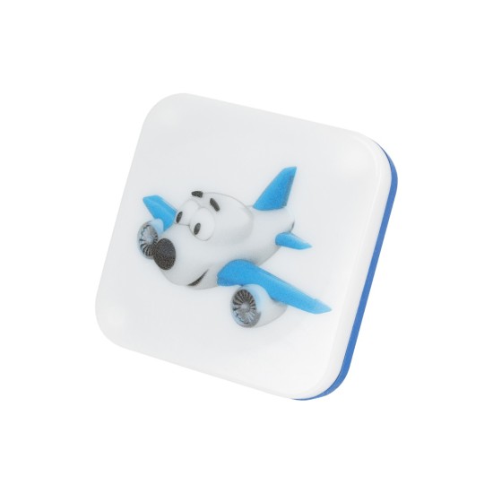 KIDDO 202-0003 Παιδικό Φωτιστικό Νυκτός LED 1W 95lm 120° AC220-240V IP20 Ψυχρό Λευκό 6000K - Μ5.5 x Π5.5 x Υ8cm - 2 Χρόνια Εγγύηση