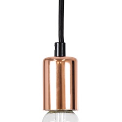 DOUITO 99422 Μοντέρνο Κρεμαστό Φωτιστικό Οροφής με Ντουί 1 x E27 AC 220-240V IP20 - Χάλκινο - Μ4 x Π4 x Υ110cm