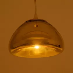 CRISTIN 999-0037 Μοντέρνο Κρεμαστό Φωτιστικό Οροφής με Ντουί 1 x G4 AC 220-240V IP20 - Χρυσό - Μ18 x Π18 x Υ13cm