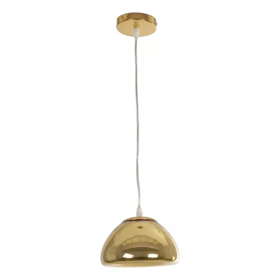 CRISTIN 999-0037 Μοντέρνο Κρεμαστό Φωτιστικό Οροφής με Ντουί 1 x G4 AC 220-240V IP20 - Χρυσό - Μ18 x Π18 x Υ13cm