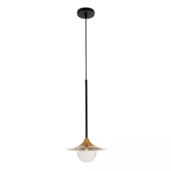 JOLIET 999-0042 Μοντέρνο Κρεμαστό Φωτιστικό Οροφής με Ντουί 1 x G9 AC 220-240V IP20 - Μαύρο & Χρυσό - Μ20 x Π20 x Y43cm