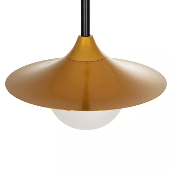 JOLIET 999-0042 Μοντέρνο Κρεμαστό Φωτιστικό Οροφής με Ντουί 1 x G9 AC 220-240V IP20 - Μαύρο & Χρυσό - Μ20 x Π20 x Y43cm