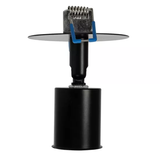 SARA 999-0058 Χωνευτό Φωτιστικό Οροφής με Ντουί 1 x E27 AC 220-240V IP20 - Μαύρο - Μ8.5 x Π8.5 x Υ11cm