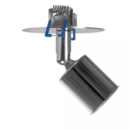 SARA 999-0059 Χωνευτό Φωτιστικό Οροφής με Ντουί 1 x E27 AC 220-240V IP20 - Ασημί - Μ8.5 x Π8.5 x Υ11cm