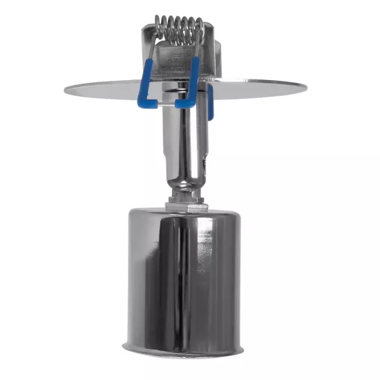 SARA 999-0059 Χωνευτό Φωτιστικό Οροφής με Ντουί 1 x E27 AC 220-240V IP20 - Ασημί - Μ8.5 x Π8.5 x Υ11cm