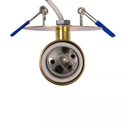 SARA 999-0060 Χωνευτό Φωτιστικό Οροφής με Ντουί 1 x E27 AC 220-240V IP20 - Χρυσό - Μ8.5 x Π8.5 x Υ11cm