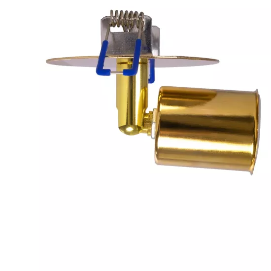 SARA 999-0060 Χωνευτό Φωτιστικό Οροφής με Ντουί 1 x E27 AC 220-240V IP20 - Χρυσό - Μ8.5 x Π8.5 x Υ11cm