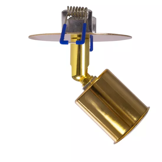 SARA 999-0060 Χωνευτό Φωτιστικό Οροφής με Ντουί 1 x E27 AC 220-240V IP20 - Χρυσό - Μ8.5 x Π8.5 x Υ11cm