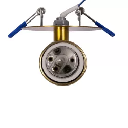 SARA 999-0061 Χωνευτό Φωτιστικό Οροφής με Ντουί 1 x E27 AC 220-240V IP20 - Χρυσό - Μ8.5 x Π8.5 x Υ11cm