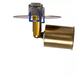 SARA 999-0061 Χωνευτό Φωτιστικό Οροφής με Ντουί 1 x E27 AC 220-240V IP20 - Χρυσό - Μ8.5 x Π8.5 x Υ11cm