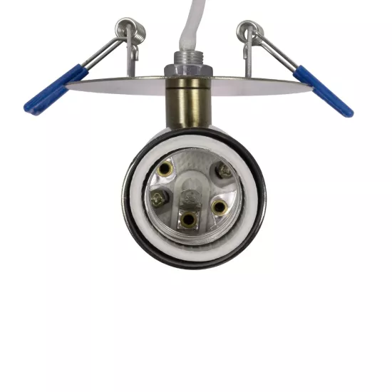 SARA 999-0062 Χωνευτό Φωτιστικό Οροφής με Ντουί 1 x E27 AC 220-240V IP20 - Μπρούτζινο - Μ8.5 x Π8.5 x Υ11cm