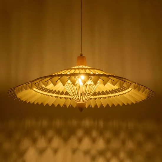 VENTALIA 999-0066 Boho Κρεμαστό Φωτιστικό Οροφής με Ντουί 1 x E27 AC 220-240V IP20 - Μπεζ - Μ83 x Π83 x Υ36cm