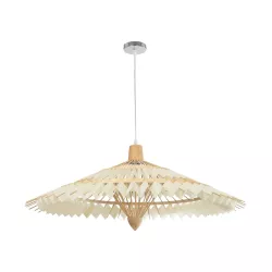 VENTALIA 999-0066 Boho Κρεμαστό Φωτιστικό Οροφής με Ντουί 1 x E27 AC 220-240V IP20 - Μπεζ - Μ83 x Π83 x Υ36cm