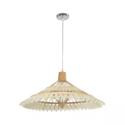 VENTALIA 999-0067 Boho Κρεμαστό Φωτιστικό Οροφής με Ντουί 1 x E27 AC 220-240V IP20 - Μπεζ - Μ60 x Π60 x Υ30cm