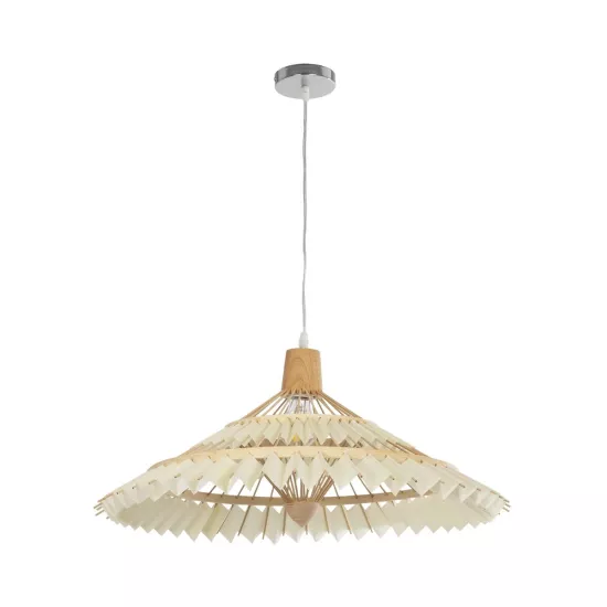 VENTALIA 999-0067 Boho Κρεμαστό Φωτιστικό Οροφής με Ντουί 1 x E27 AC 220-240V IP20 - Μπεζ - Μ60 x Π60 x Υ30cm