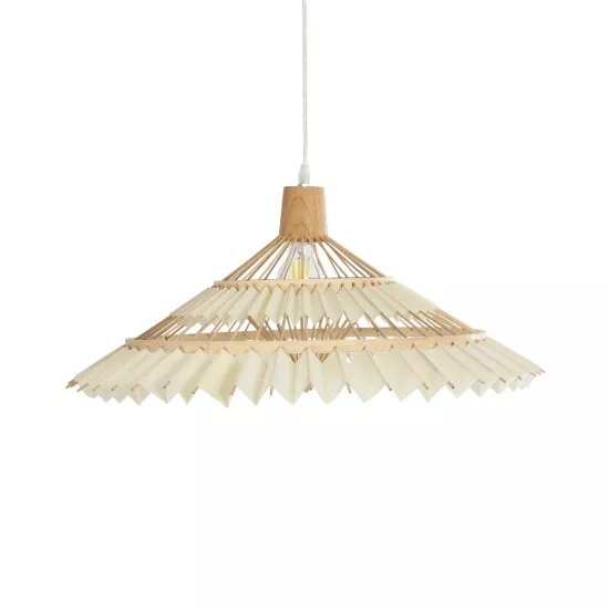 VENTALIA 999-0067 Boho Κρεμαστό Φωτιστικό Οροφής με Ντουί 1 x E27 AC 220-240V IP20 - Μπεζ - Μ60 x Π60 x Υ30cm