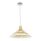 VENTALIA 999-0068 Boho Κρεμαστό Φωτιστικό Οροφής με Ντουί 1 x E27 AC 220-240V IP20 - Μπεζ - Μ40 x Π40 x Y23cm