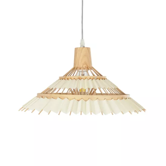 VENTALIA 999-0068 Boho Κρεμαστό Φωτιστικό Οροφής με Ντουί 1 x E27 AC 220-240V IP20 - Μπεζ - Μ40 x Π40 x Y23cm