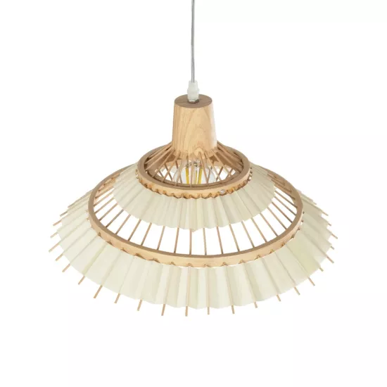 VENTALIA 999-0068 Boho Κρεμαστό Φωτιστικό Οροφής με Ντουί 1 x E27 AC 220-240V IP20 - Μπεζ - Μ40 x Π40 x Y23cm