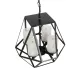 DASTAR 999-0091 Vintage Κρεμαστό Φωτιστικό Οροφής με Ντουί 4 x E27 AC 220-240V IP20 - Μαύρο & Λευκό - Μ42 x Π42 x Υ43cm