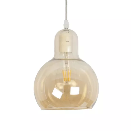 LUCREZIA 999-0143 Μοντέρνο Κρεμαστό Φωτιστικό Οροφής με Ντουί 1 x E27 AC 220-240V IP20 - Μελί - Μ18 x Π18 x Υ24cm