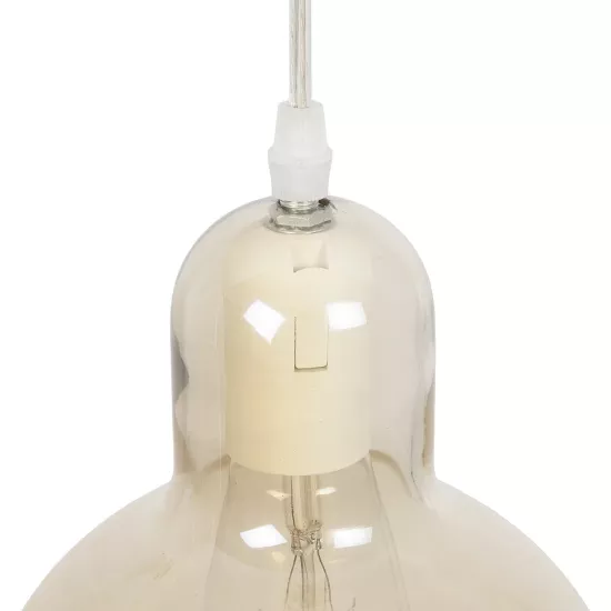 LUCREZIA 999-0143 Μοντέρνο Κρεμαστό Φωτιστικό Οροφής με Ντουί 1 x E27 AC 220-240V IP20 - Μελί - Μ18 x Π18 x Υ24cm