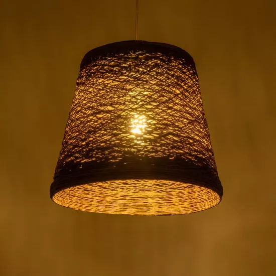 PLAYROOM 999-0145 Vintage Κρεμαστό Φωτιστικό Οροφής με Ντουί 1 x E27 AC 220-240V IP20 - Καφέ - Μ30 x Π30 x Υ30cm