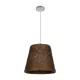 PLAYROOM 999-0145 Vintage Κρεμαστό Φωτιστικό Οροφής με Ντουί 1 x E27 AC 220-240V IP20 - Καφέ - Μ30 x Π30 x Υ30cm