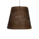 PLAYROOM 999-0145 Vintage Κρεμαστό Φωτιστικό Οροφής με Ντουί 1 x E27 AC 220-240V IP20 - Καφέ - Μ30 x Π30 x Υ30cm