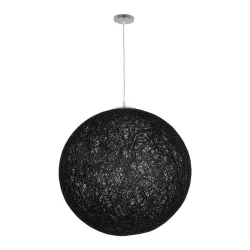 OCEANA 999-0157 Boho Κρεμαστό Φωτιστικό Οροφής με Ντουί 1 x E27 AC 220-240V IP20 - Μαύρο - Μ60 x Π60 x Υ60cm