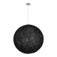 OCEANA 999-0157 Boho Κρεμαστό Φωτιστικό Οροφής με Ντουί 1 x E27 AC 220-240V IP20 - Μαύρο - Μ60 x Π60 x Υ60cm