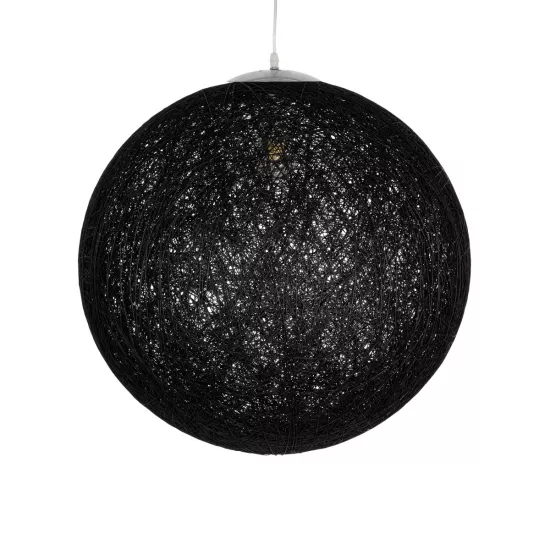 OCEANA 999-0157 Boho Κρεμαστό Φωτιστικό Οροφής με Ντουί 1 x E27 AC 220-240V IP20 - Μαύρο - Μ60 x Π60 x Υ60cm