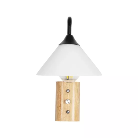 ALESSIA 999-0177 Μοντέρνο Φωτιστικό Τοίχου - Απλίκα με Ντουί 1 x E27 AC 220-240V IP20 - Μπεζ & Μαύρο - Μ18 x Π26 x Υ29cm