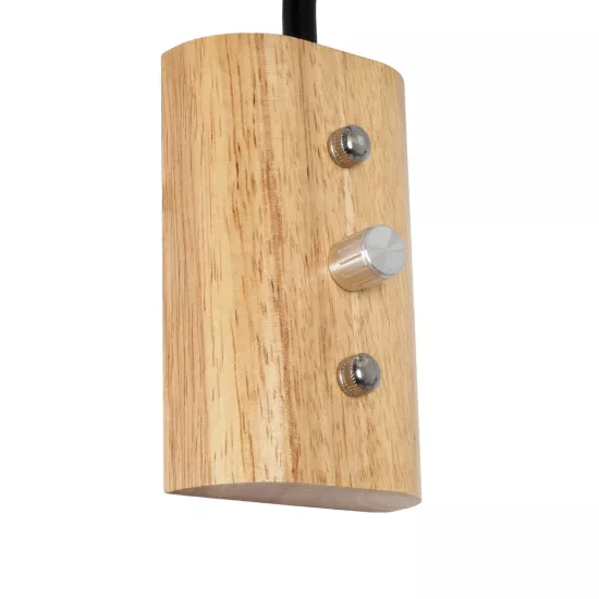 ALESSIA 999-0177 Μοντέρνο Φωτιστικό Τοίχου - Απλίκα με Ντουί 1 x E27 AC 220-240V IP20 - Μπεζ & Μαύρο - Μ18 x Π26 x Υ29cm